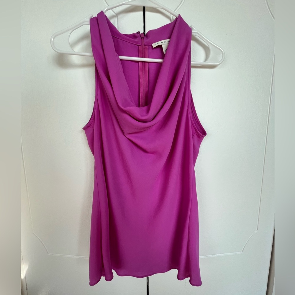 Banana Republic Pink Cowl Neck Sleeveless Top